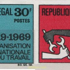 Sellos: 701962 MNH SENEGAL 1969 50 ANIVERSARIO DE LA ORGANIZACION INTERNACIONAL DEL TRABAJO