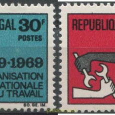 Sellos: 626249 MNH SENEGAL 1969 50 ANIVERSARIO DE LA ORGANIZACION INTERNACIONAL DEL TRABAJO