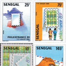 Sellos: 138763 MNH SENEGAL 1989 PHILEXFRANCE 89. EXPOSICION FILATELICA INTERNACIONAL EN PARIS