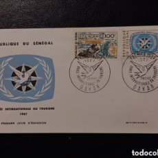 Sellos: FDC 1967 SENEGAL AÑO INTERNACIONAL DEL TURISMO