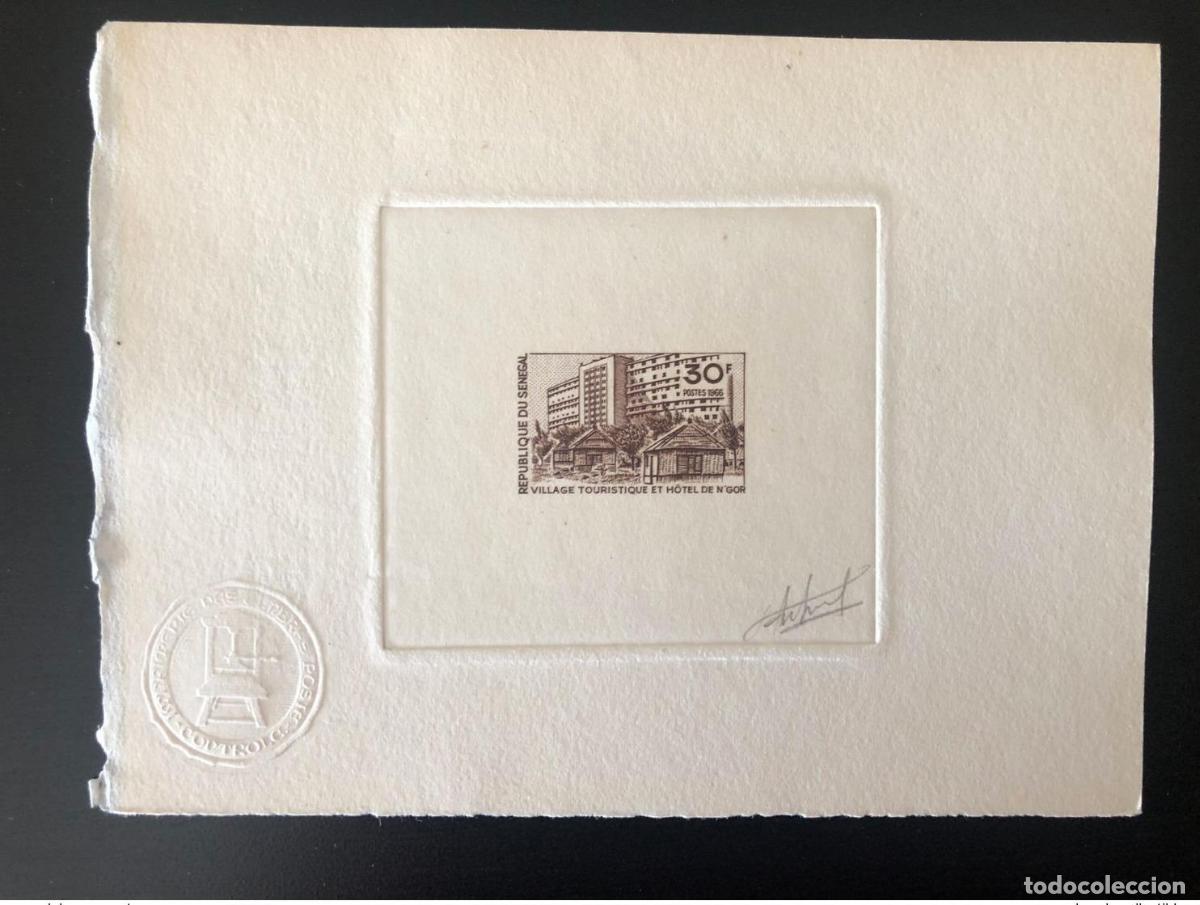 Sellos: Senegal 1966 Mi. 264 Villa tur&iacute;stica a prueba de artistas Hotel N'gor Tourism