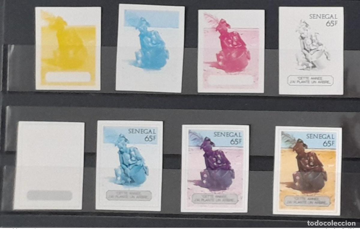 Selos: Senegal 1980 Mi. 727 Ensayos en color IMPERF ND Este a&ntilde;o plant&eacute; un &aacute;rbol