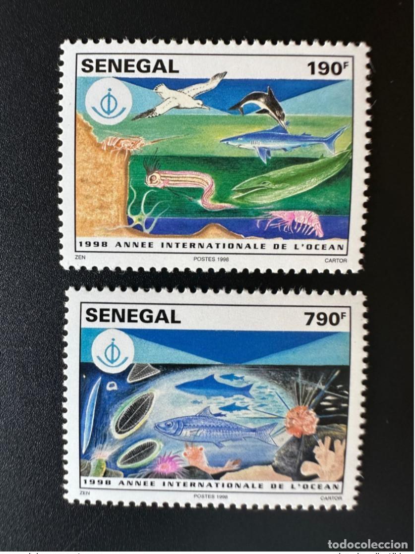 Sellos: Senegal 1998 Mi. 1582 - 1583 A&ntilde;o Internacional del Oc&eacute;ano