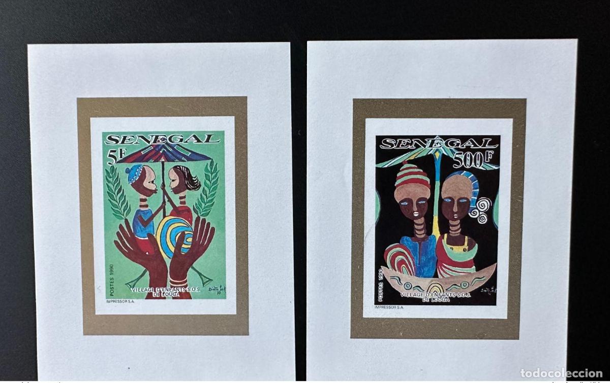 Sellos: Senegal 1990 Mi. (Bl.) 1091 - 1092 Aldea infantil SOS Villages Louga