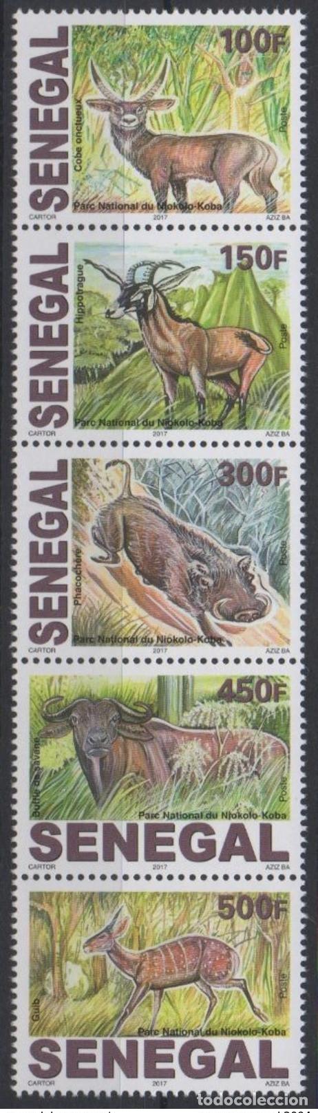 Stamps: Senegal 2017 Mi. 2248 - 2253 Parque Nacional Niokolo Koba Wildlife 5 val. MNH**