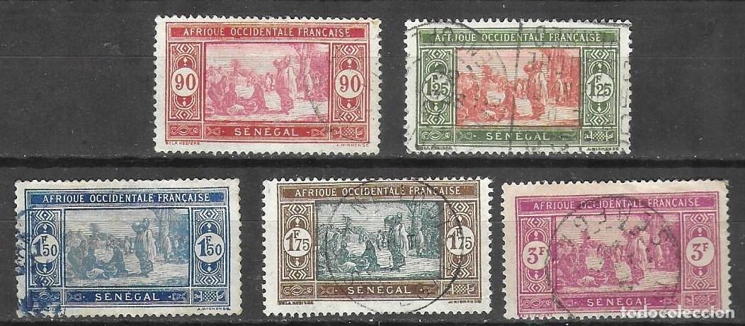 Sellos: SELLOS USADOS DE SENEGAL 1927, YT 106 + 107A/ 09