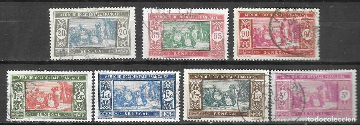 Sellos: SELLOS USADOS DE SENEGAL 1927, YT 102 + 105/ 06 + 107A/ 09