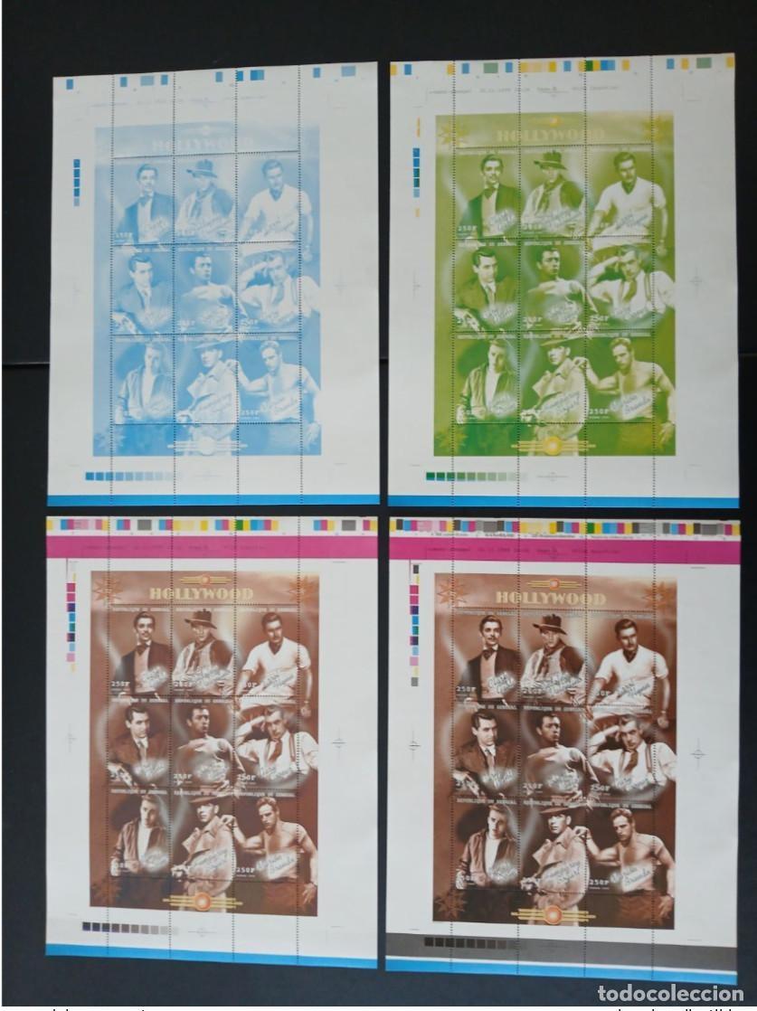 Sellos: Senegal 1999 enero de 1815 a 1823 ensayos en color Gable Dean cine Actores Hollywood