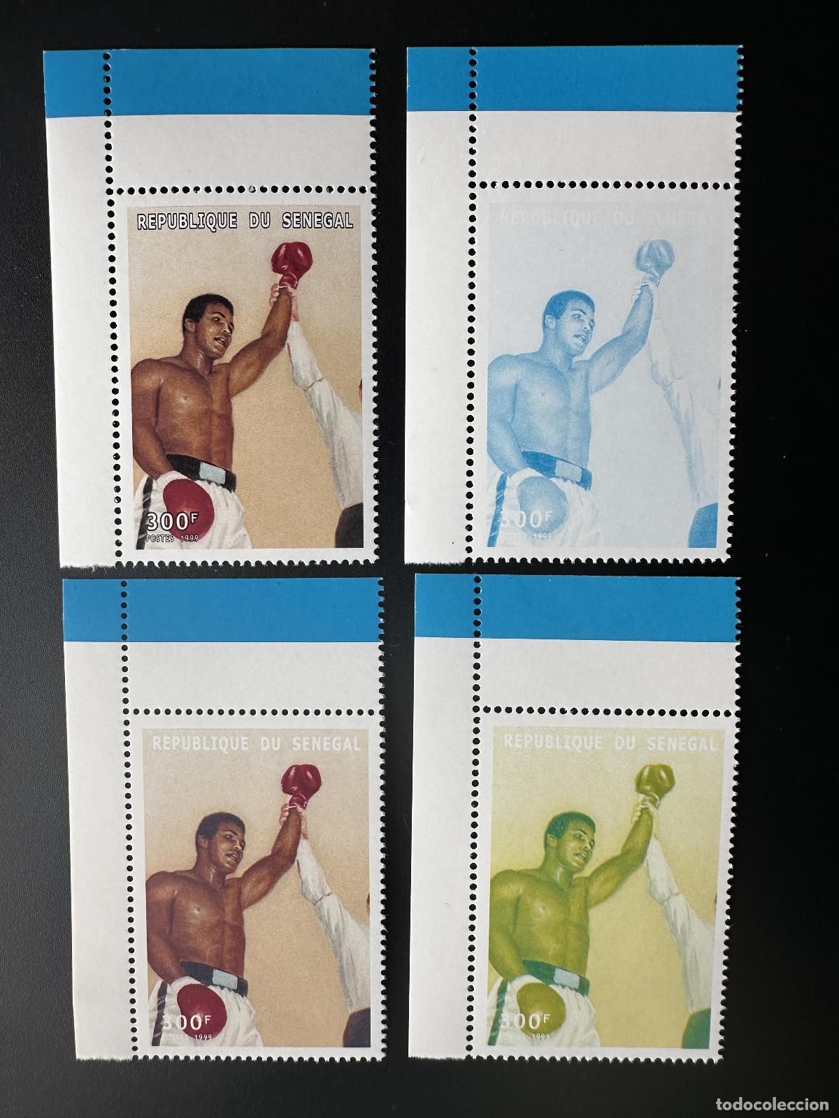 Briefmarken: Senegal 1999 Mi. 1686 pruebas de color 300 F Muhammad Mohamed Ali Boxeo