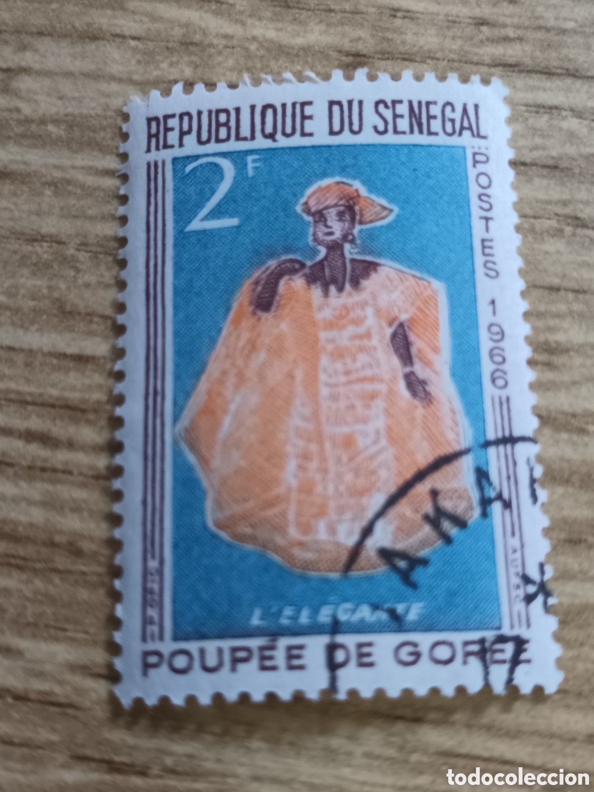 Sellos: REP&Uacute;BLICA DEL SENEGAL EMITIDO EN 1966