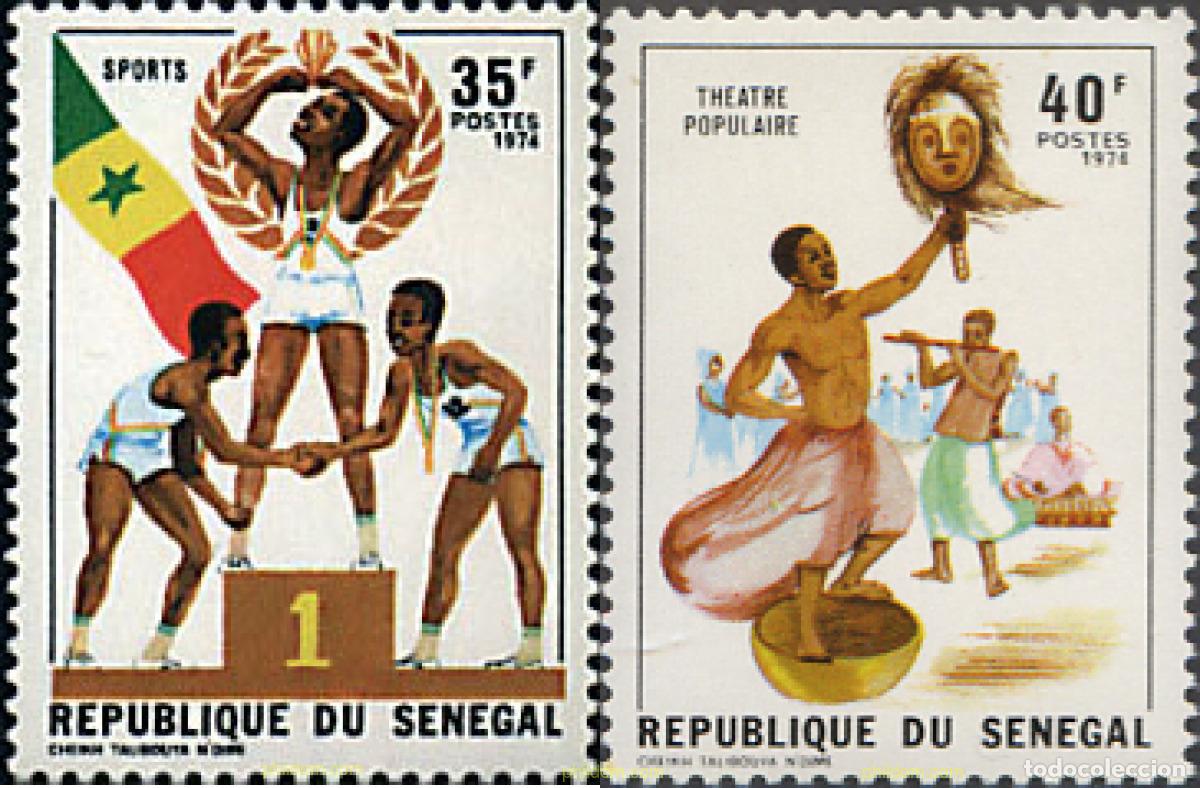 Sellos: 60749 MNH SENEGAL 1974 SEMANA NACIONAL DE LA JUVENTUD