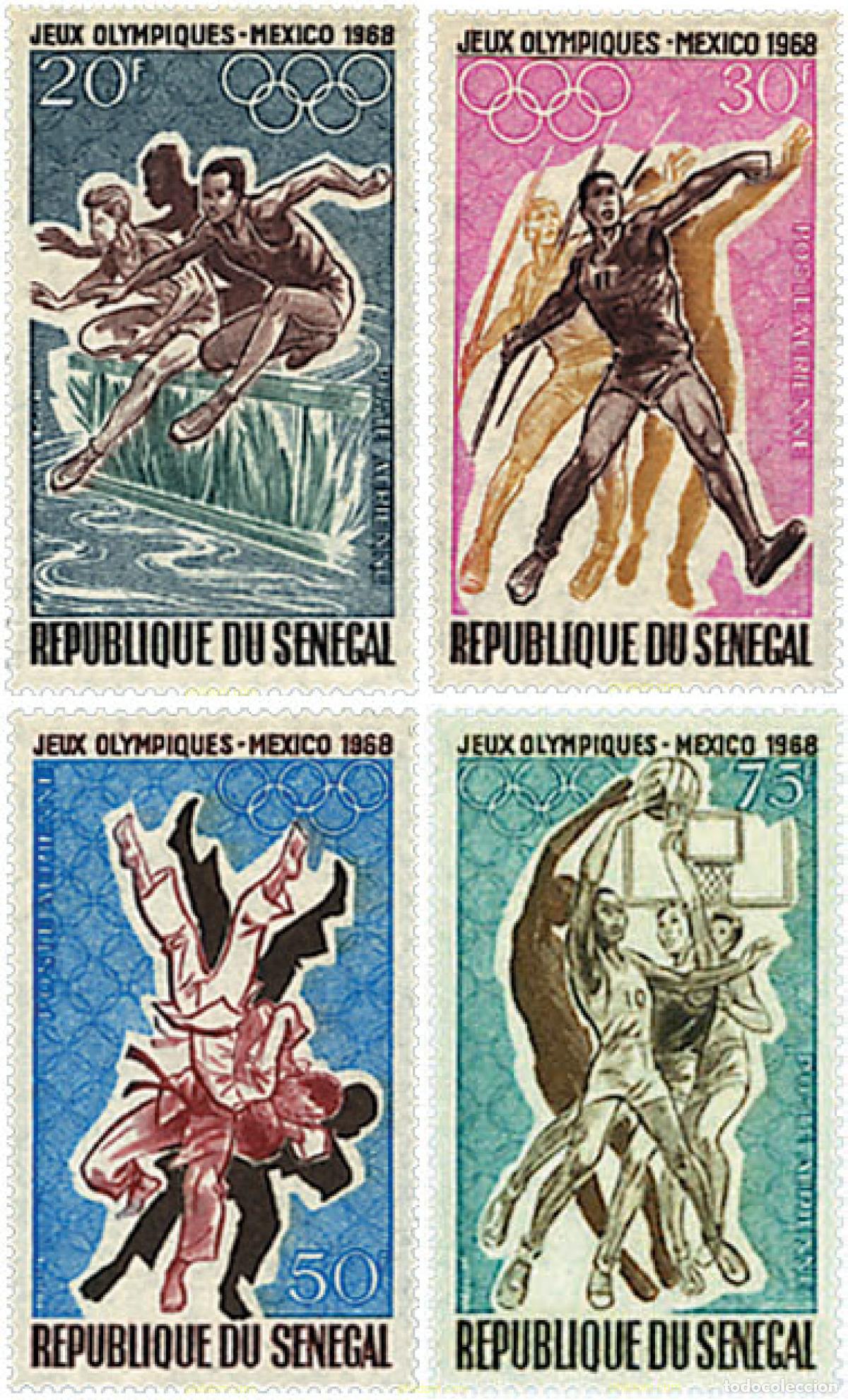 Sellos: 52871 MNH SENEGAL 1968 19 JUEGOS OLIMPICOS VERANO MEXICO 1968