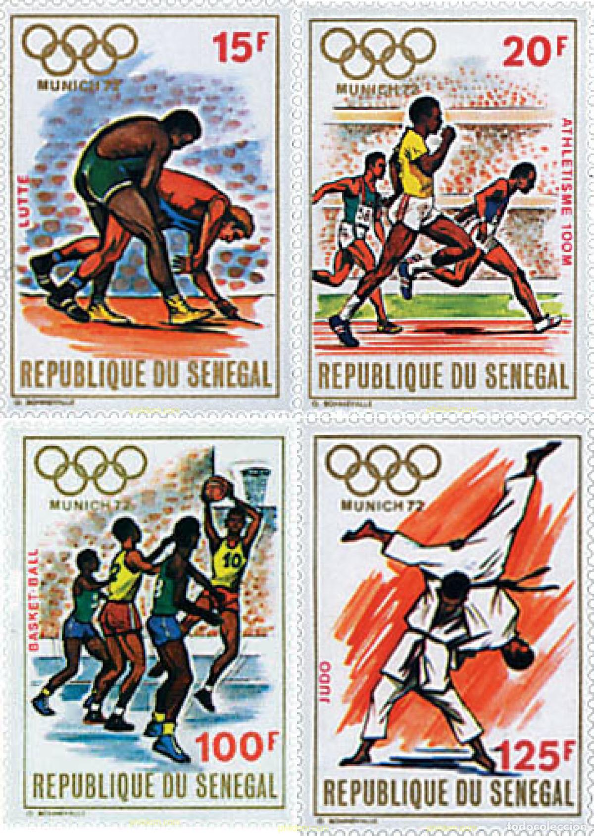 Selos: 60746 MNH SENEGAL 1972 20 JUEGOS OLIMPICOS VERANO MUNICH 1972