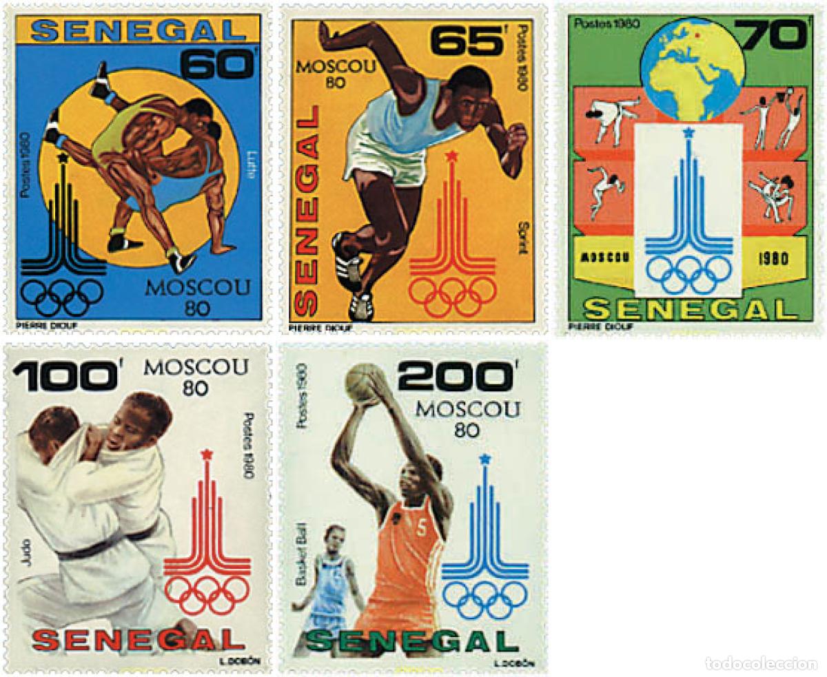 Selos: 52309 MNH SENEGAL 1980 22 JUEGOS OLIMPICOS VERANO MOSCU 1980