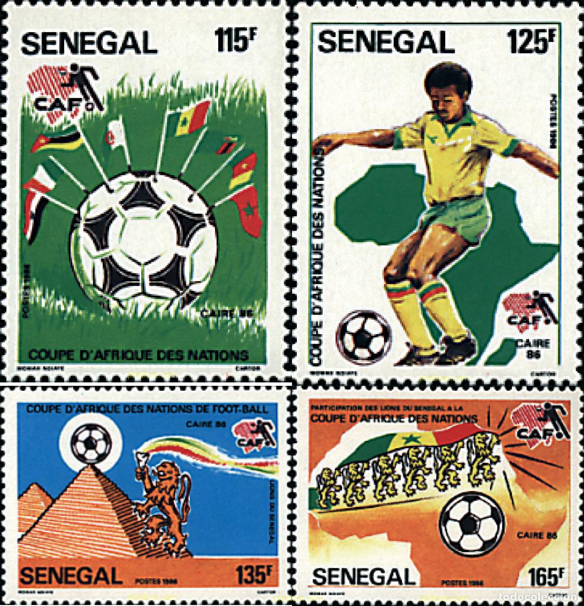 Selos: 73789 MNH SENEGAL 1986 COPA DE AFRICA DE LAS NACIONES