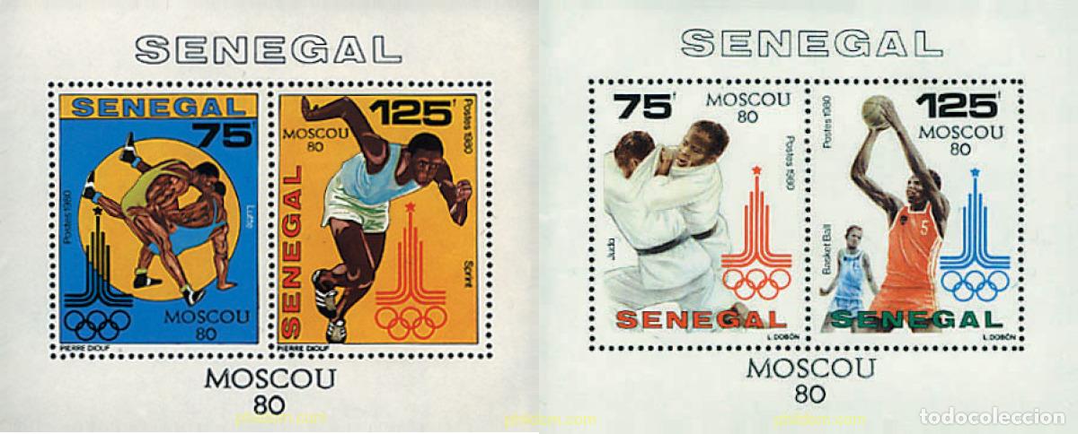 Selos: 52310 MNH SENEGAL 1980 22 JUEGOS OLIMPICOS VERANO MOSCU 1980