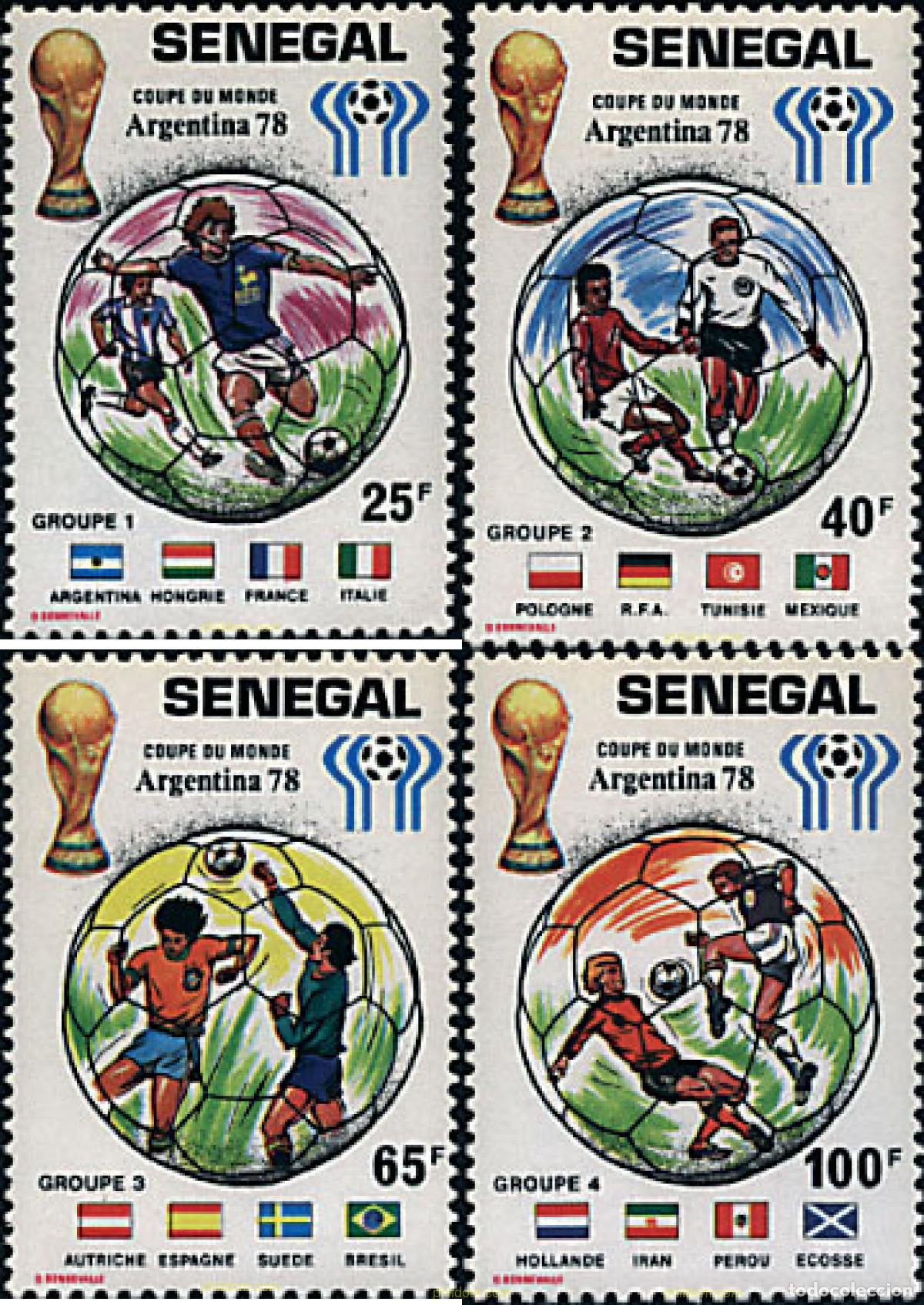 Sellos: 60770 MNH SENEGAL 1978 COPA DEL MUNDO DE FUTBOL. ARGENTINA-78