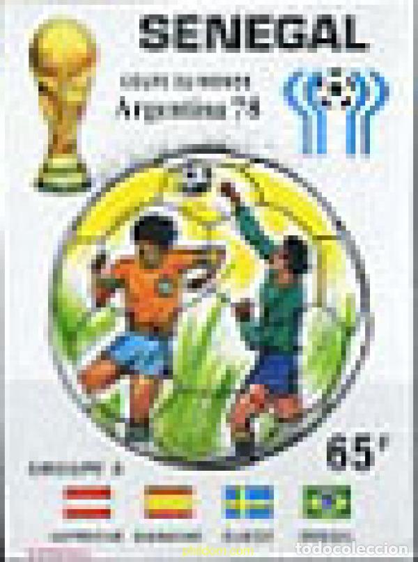 Sellos: 244149 MNH SENEGAL 1978 COPA DEL MUNDO DE FUTBOL. ARGENTINA-78