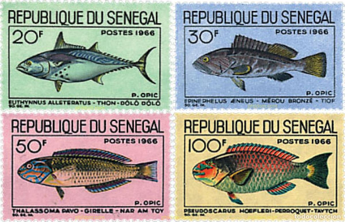 Sellos: 92474 MNH SENEGAL 1966 PECES