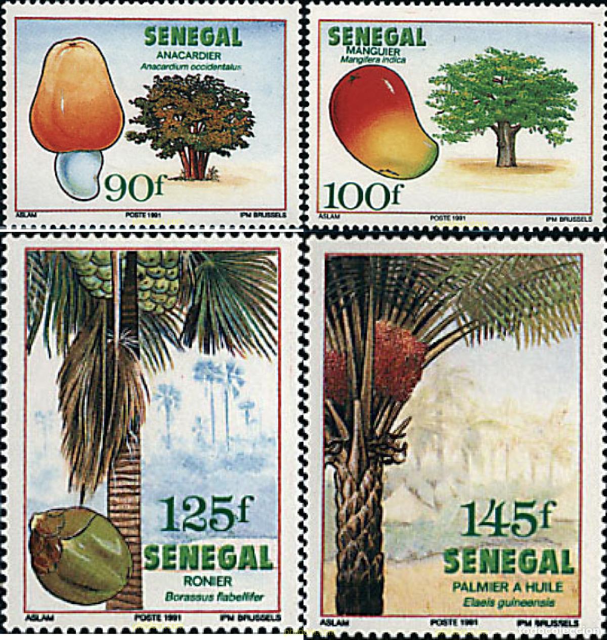 Sellos: 36523 MNH SENEGAL 1991 FLORA SENEGALENSE