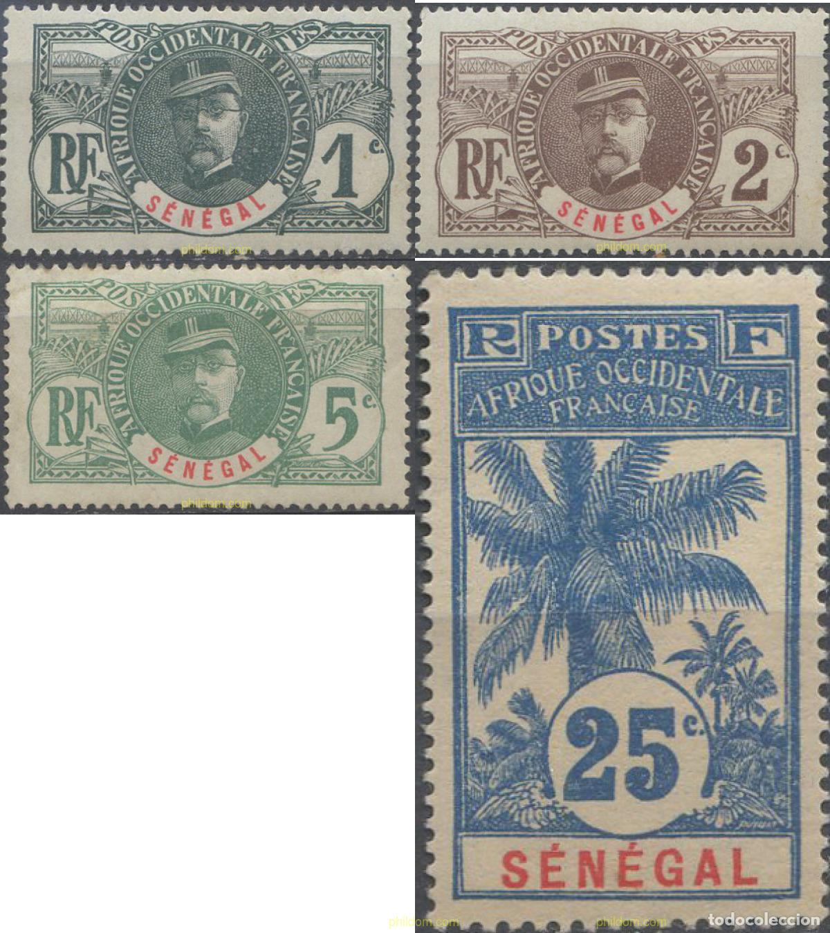 Briefmarken: 659499 HINGED SENEGAL 1906 SERIE BASICA