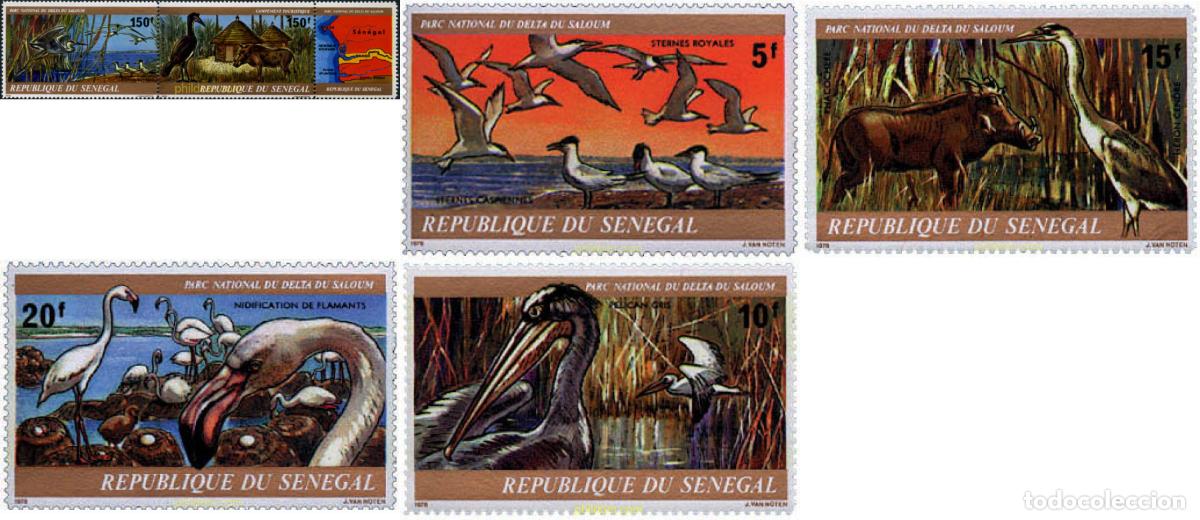 Sellos: 1029 MNH SENEGAL 1978 PARQUE NACIONAL DEL DELTA DE SALO