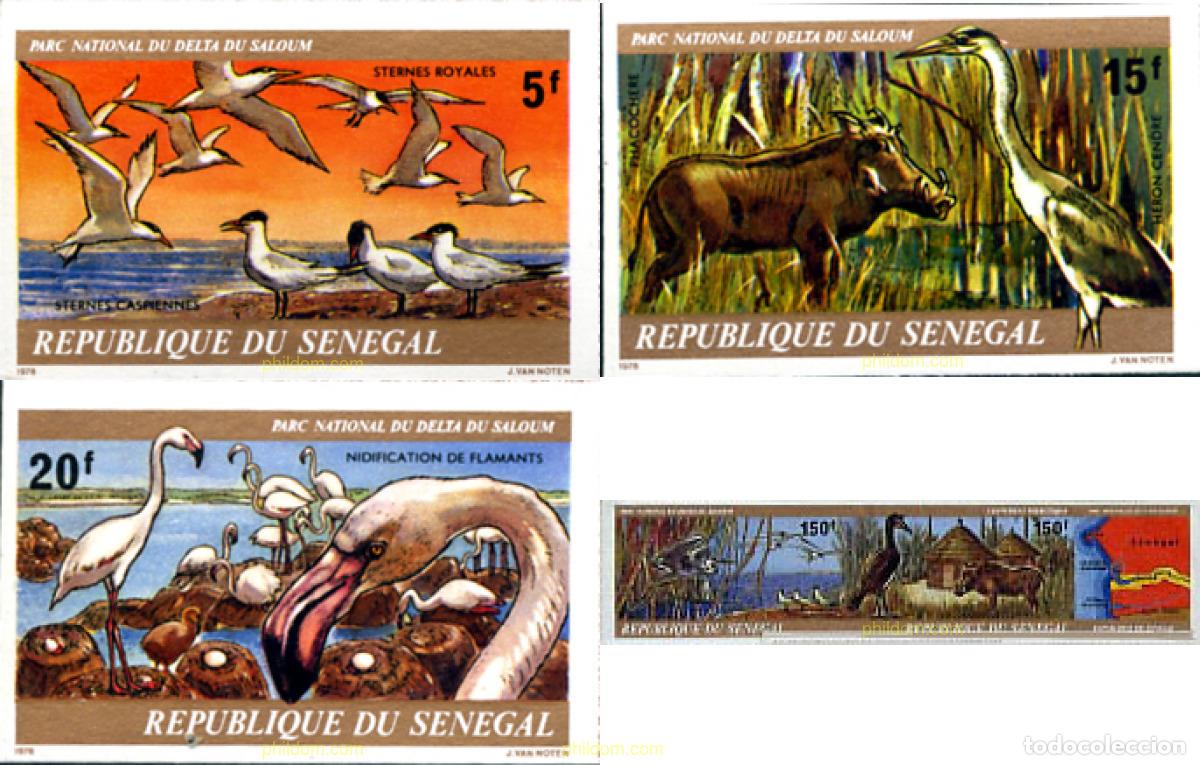 Sellos: 586316 MNH SENEGAL 1978 PARQUE NACIONAL DEL DELTA DE SALO