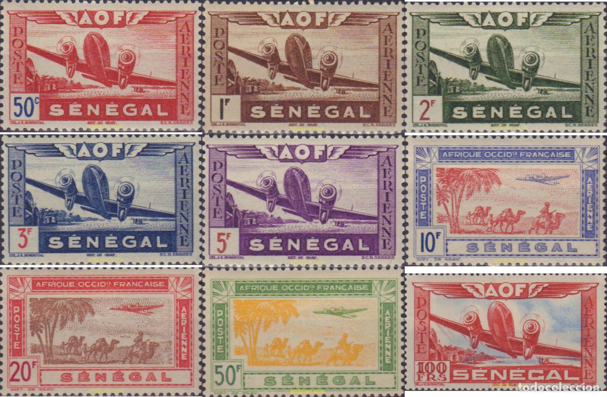 Sellos: 578523 HINGED SENEGAL 1942 PERSONAJES DE LEYENDA