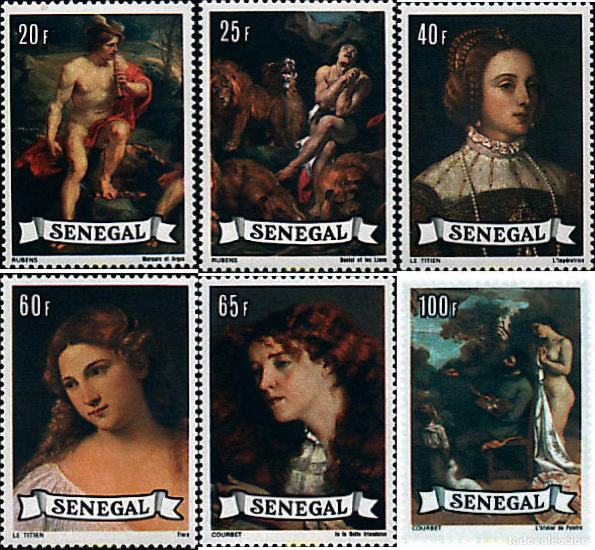Sellos: 60766 MNH SENEGAL 1977 PINTURAS CELEBRES