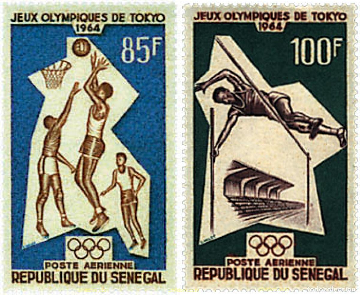 Stamps: 52304 MNH SENEGAL 1964 18 JUEGOS OLIMPICOS VERANO TOKIO 1964