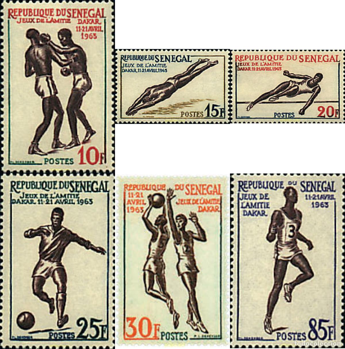 Francobolli: 240898 HINGED SENEGAL 1963 JUEGOS DEPORTIVOS DE LA AMISTAD EN DAKAR