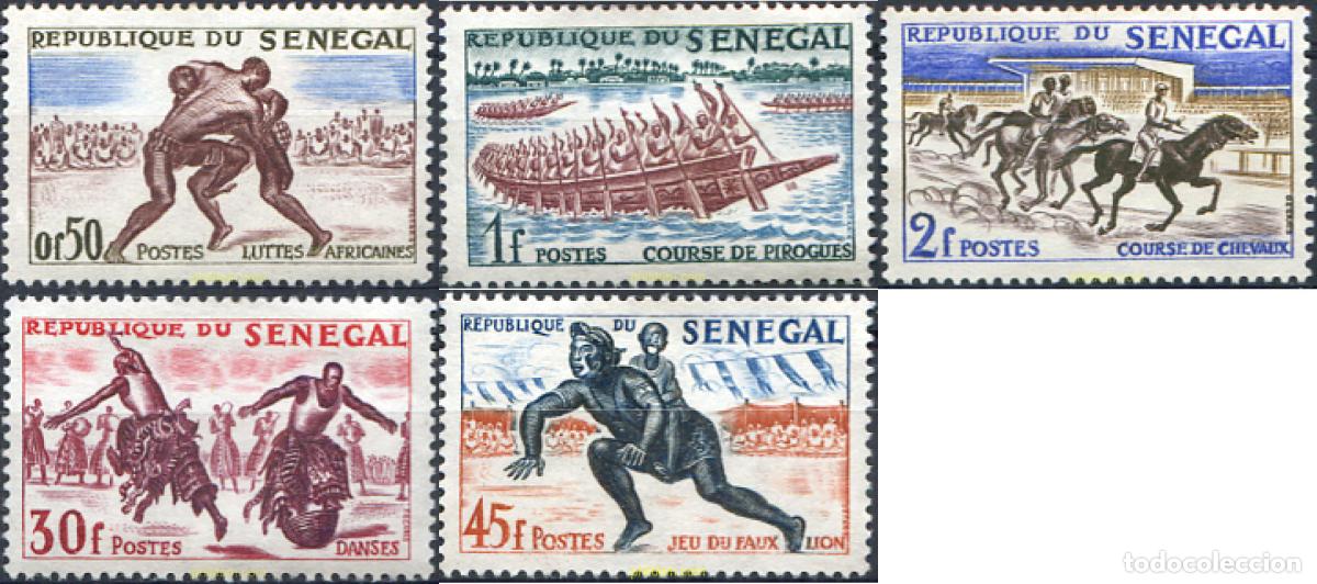 Francobolli: 41912 MNH SENEGAL 1961 DEPORTES INDIGENAS