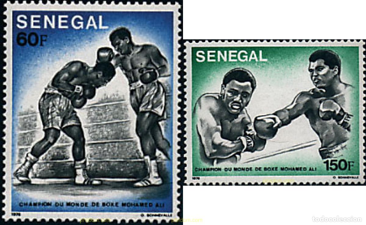 Timbres: 60765 MNH SENEGAL 1977 CAMPEON DEL MUNDO DE BOXEO MOHAMED ALI