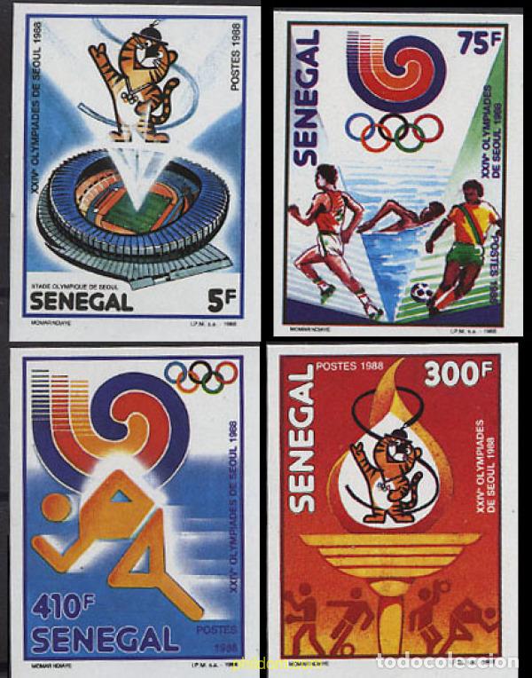 Sellos: 151440 MNH SENEGAL 1988 24 JUEGOS OLIMPICOS VERANO SEUL 1988