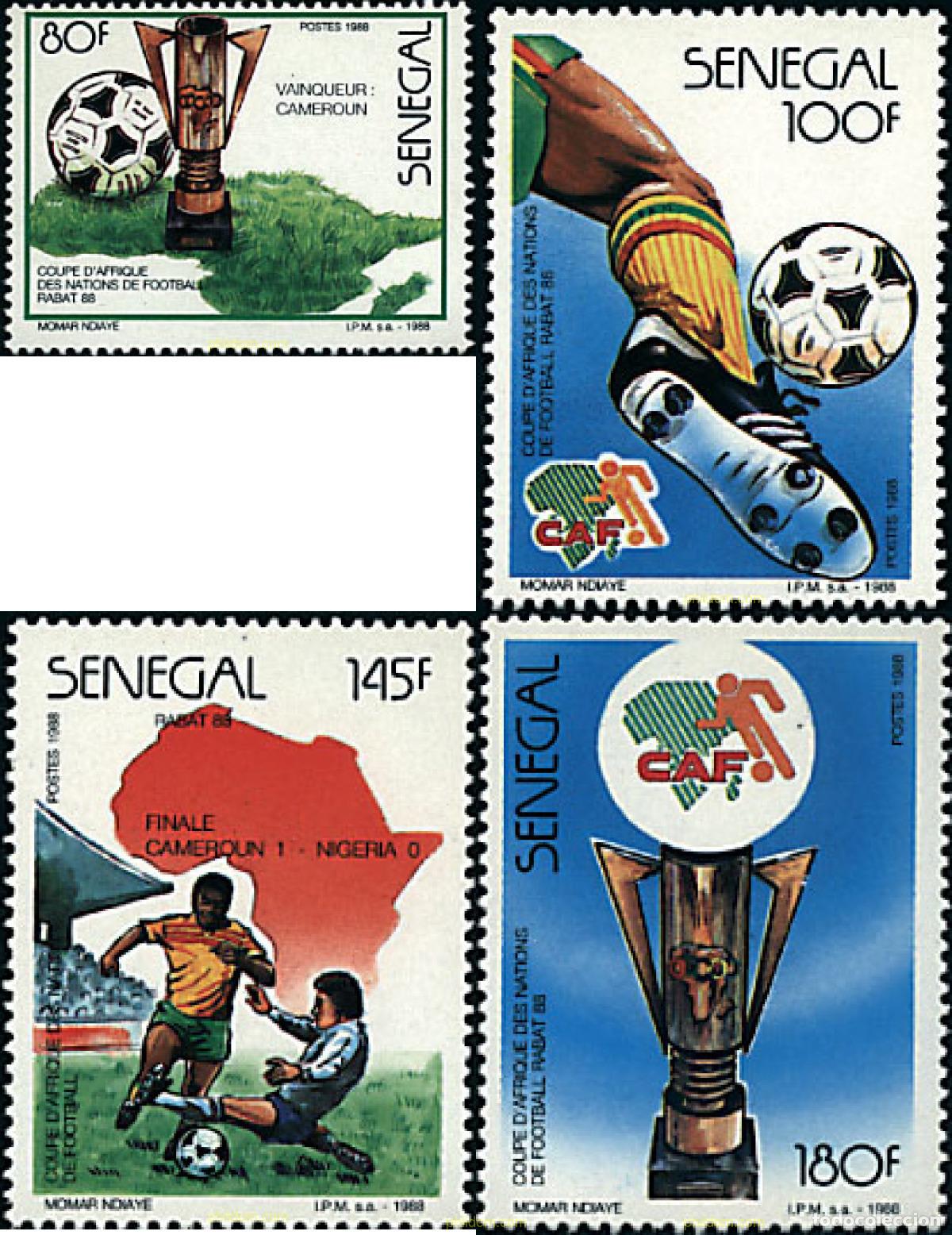 Briefmarken: 92485 MNH SENEGAL 1988 COPA DE AFRICA DE LAS NACIONES