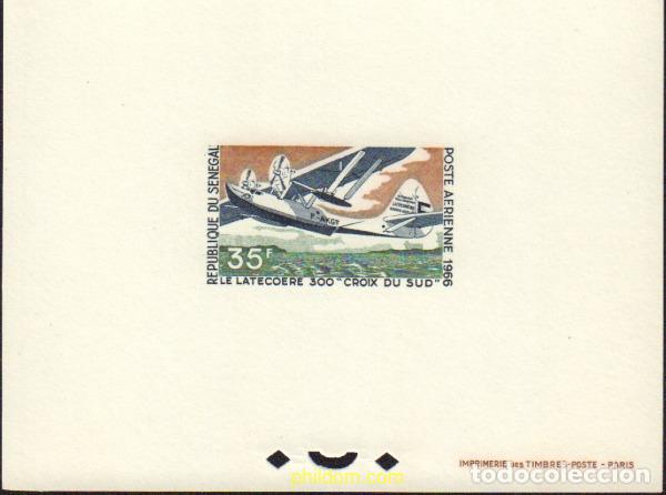 Sellos: 594565 MNH SENEGAL 1966 30 ANIVERSARIO DE LA MUERTE DE JEAN MERMOZ