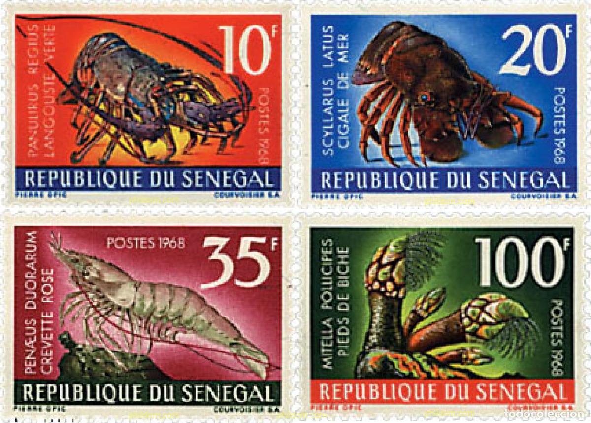 Sellos: 28434 MNH SENEGAL 1968 CRUSTACEOS