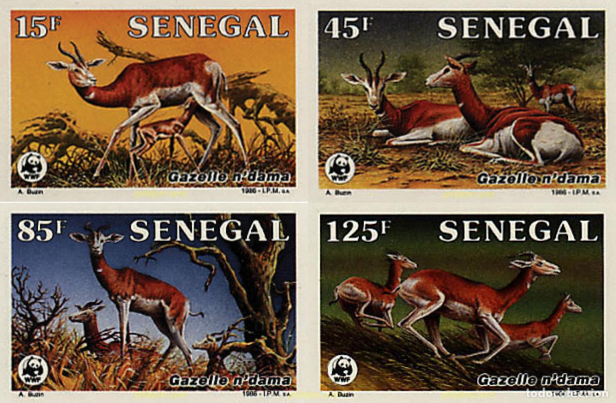 Briefmarken: 14965 MNH SENEGAL 1986 GACELA DAMA