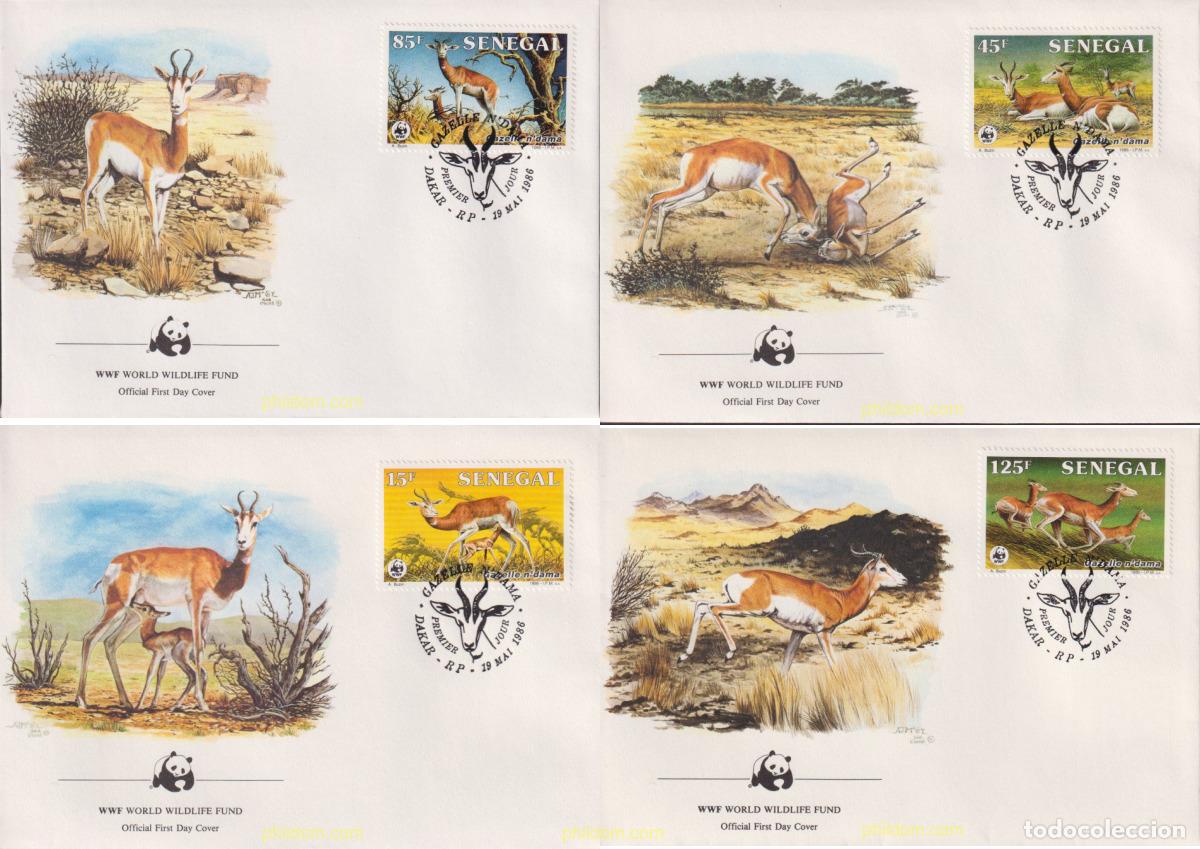Stamps: 23105 MNH SENEGAL 1986 GACELA DAMA