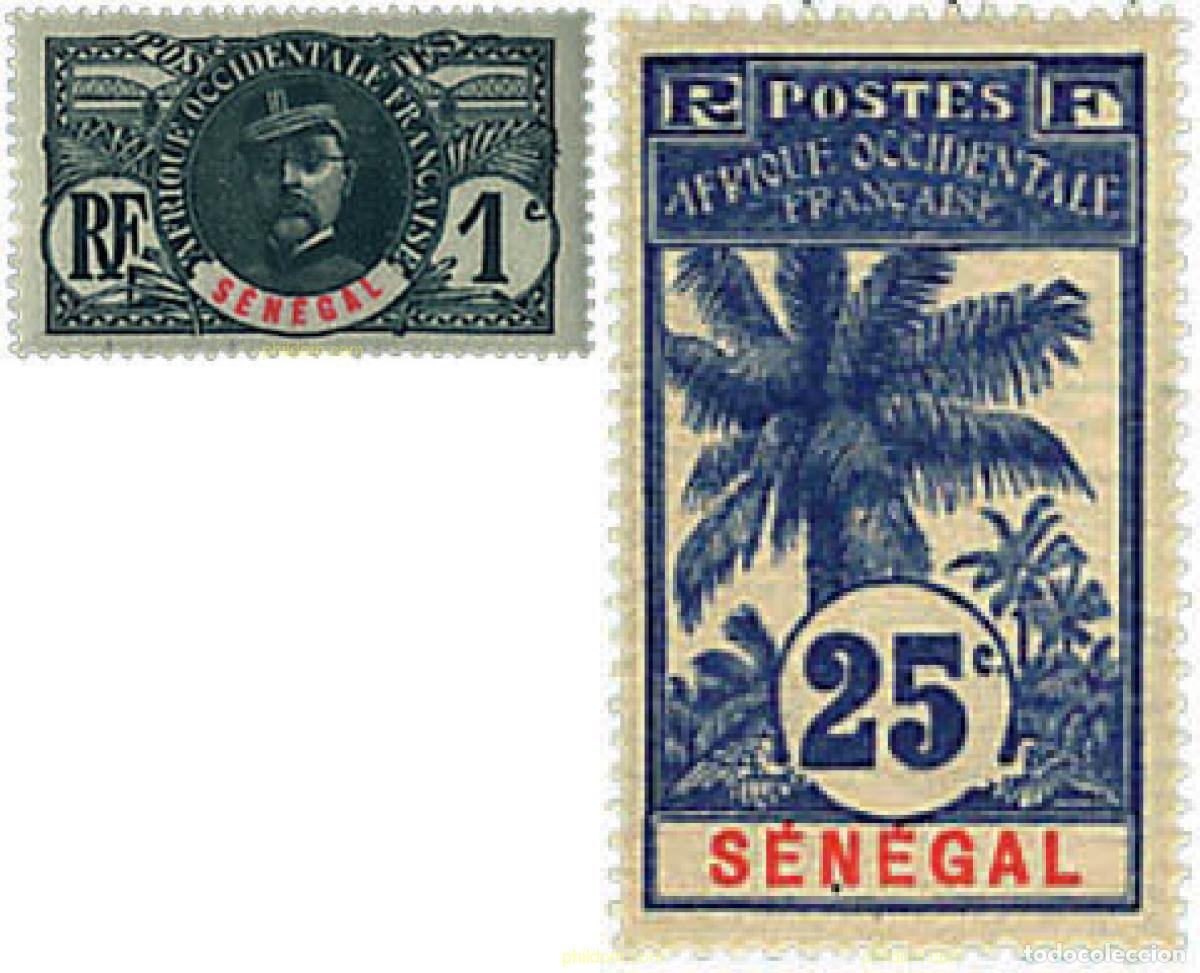 Sellos: 659500 HINGED SENEGAL 1906 SERIE BASICA