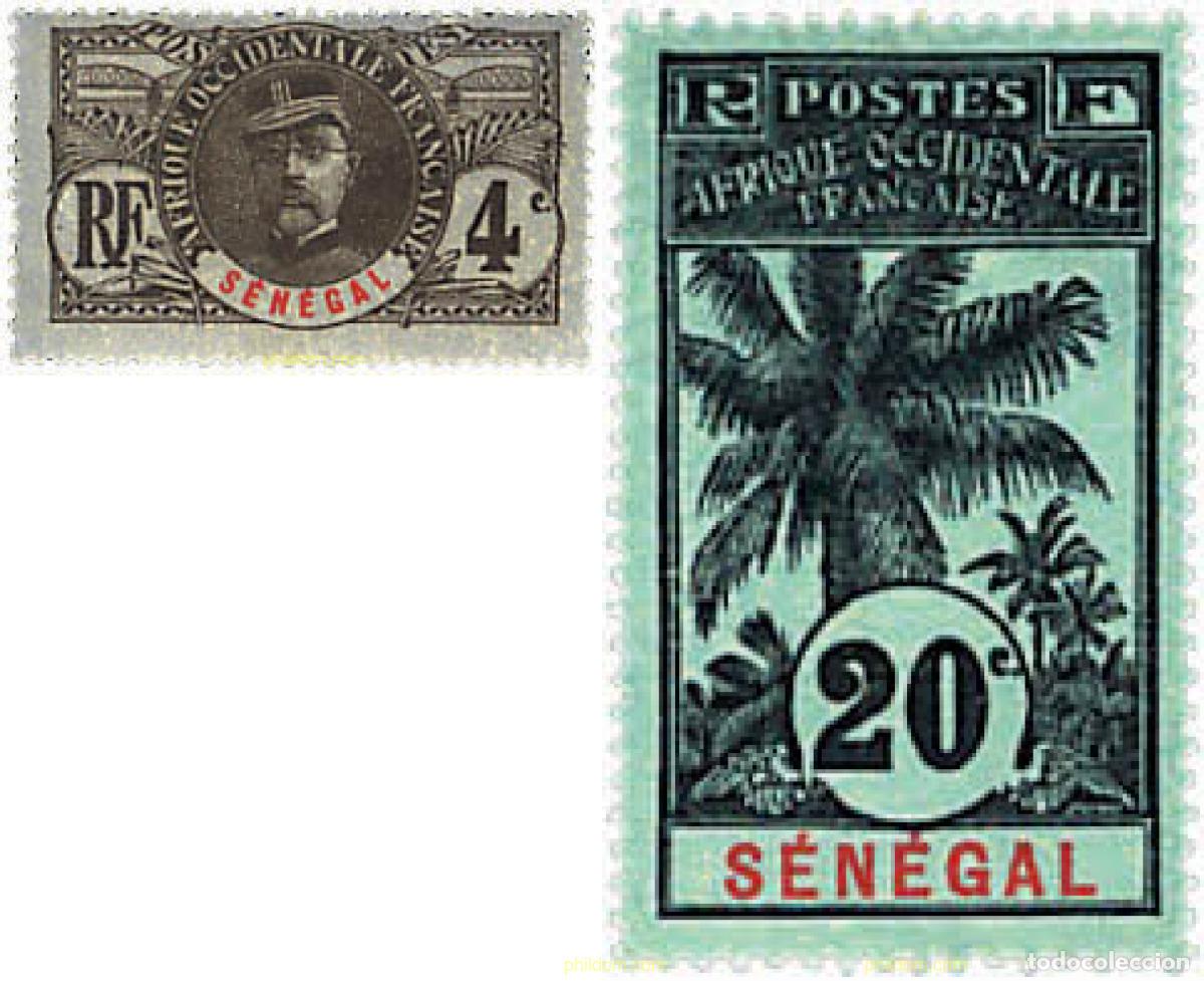 Sellos: 673321 HINGED SENEGAL 1906 SERIE BASICA