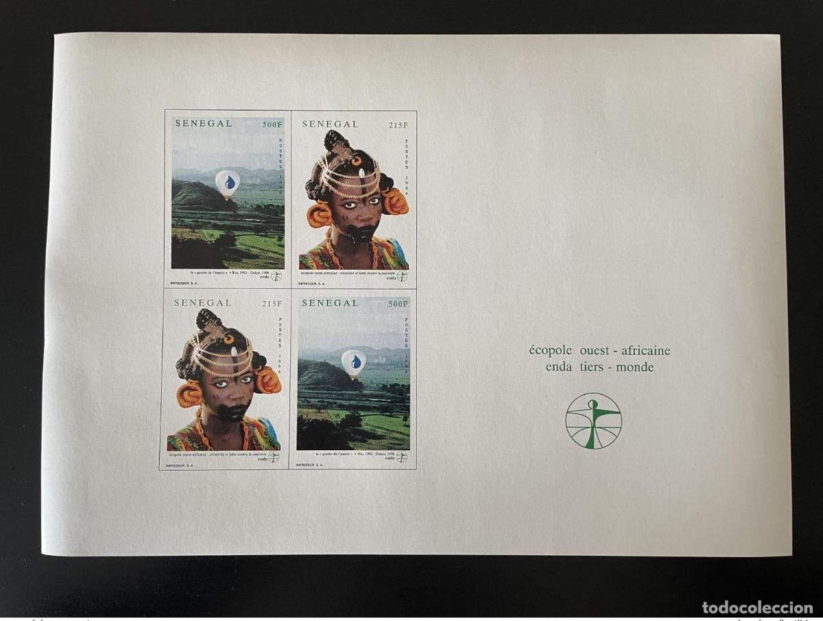 Sellos: Senegal 1996 Mi. 1424 - 1425 S/S ND IMPERF ENDA Edici&oacute;n conjunta MNH**