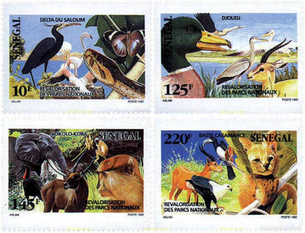Sellos: 76895 MNH SENEGAL 1992 PARQUES NACIONALES
