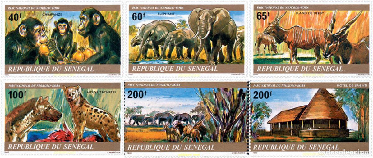 Sellos: 60773 MNH SENEGAL 1980 FAUNA DEL PARQUE NACIONAL NIOKOLO-KOBA