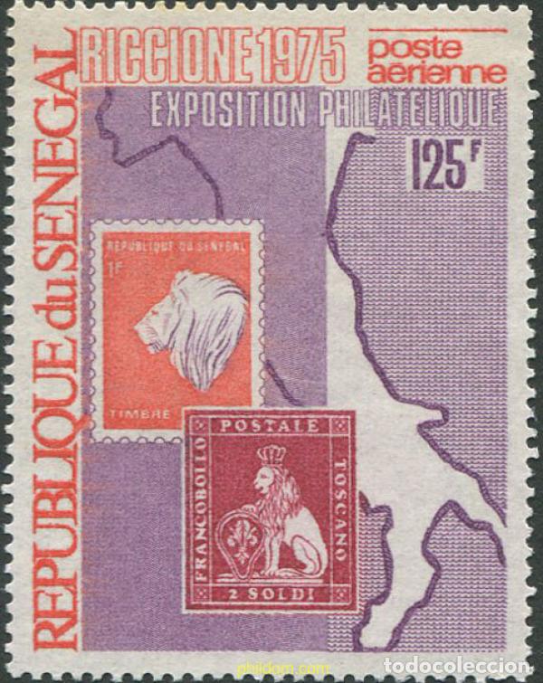 Timbres: 30019 MNH SENEGAL 1975 EXPOSICION DE RICCIONE