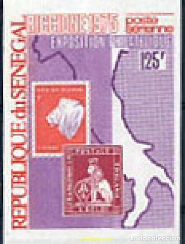 Timbres: 193038 MNH SENEGAL 1975 EXPOSICION DE RICCIONE