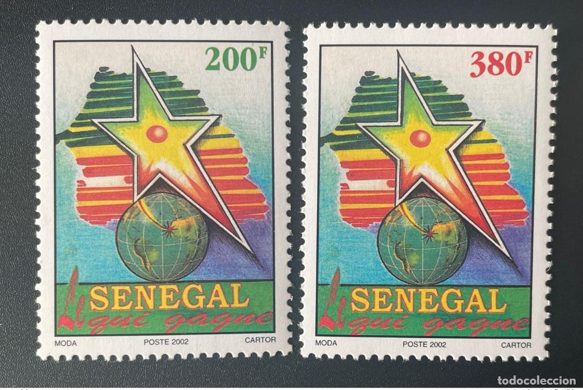 Sellos: Senegal 2002 Mi. 1994/1995 qui&eacute;n gana Mapa