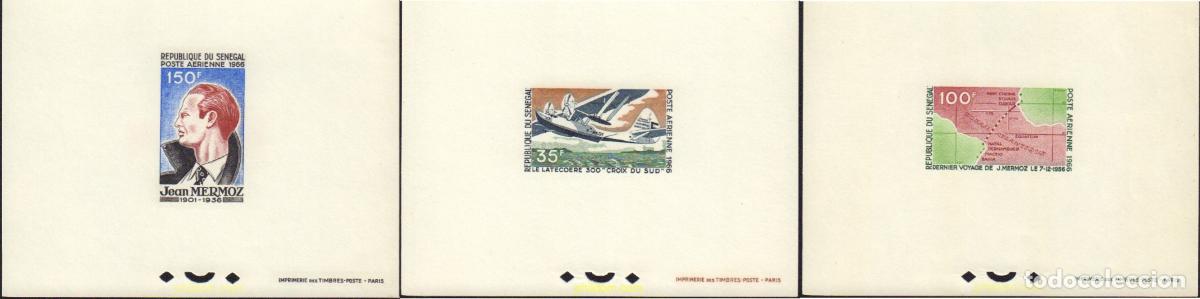 Briefmarken: 367833 MNH SENEGAL 1966 30 ANIVERSARIO DE LA MUERTE DE JEAN MERMOZ