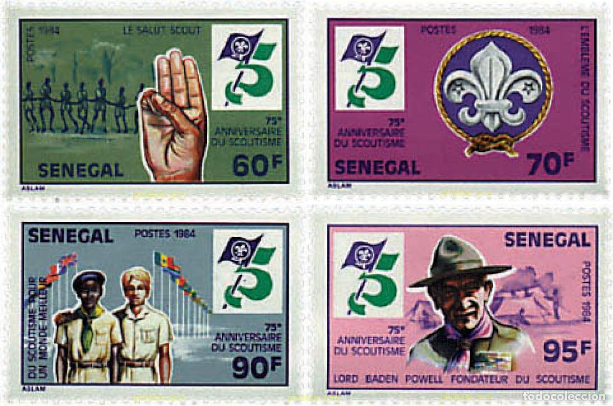 Sellos: 42647 MNH SENEGAL 1984 75 ANIVERSARIO DEL ESCULTISMO