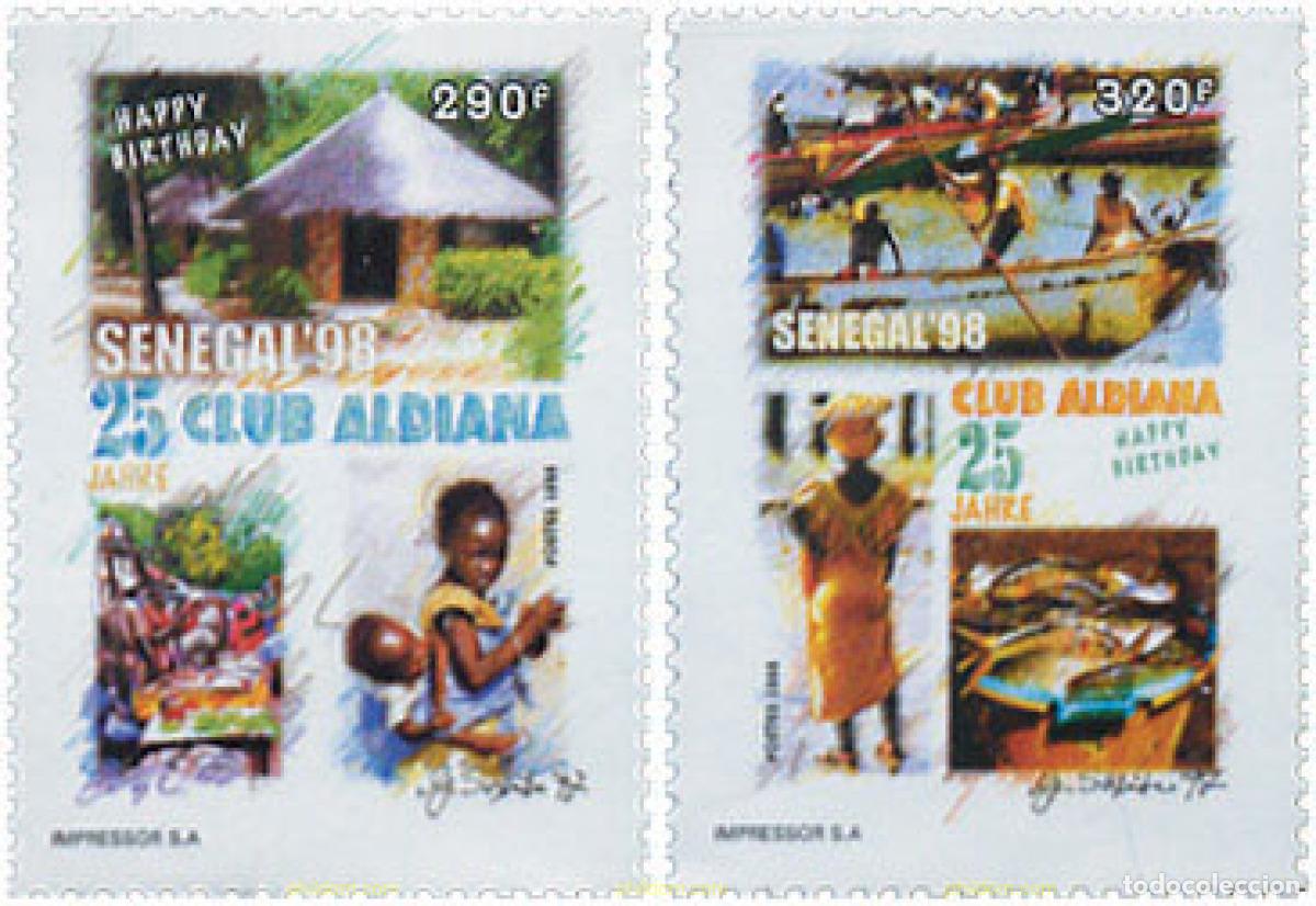 Sellos: 39114 MNH SENEGAL 1998 SENEGAL 98. 25 ANIVERSARIO DEL CLUB ALDIANA